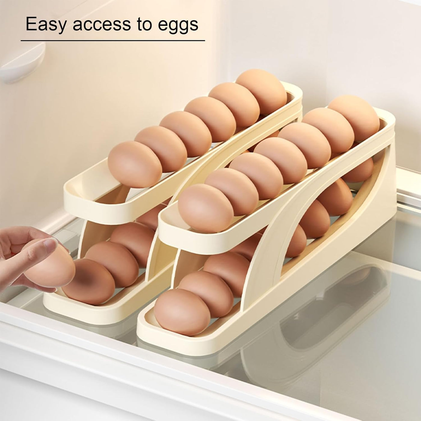 🥚 Double Layer New Scrolling Egg Tray
