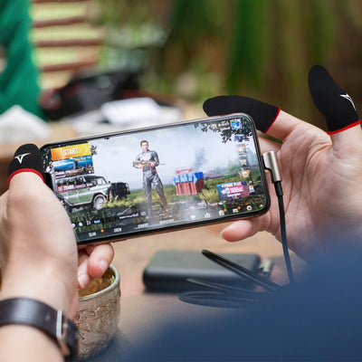 6 Pack Mobile Phone Gaming Finger Sleeves