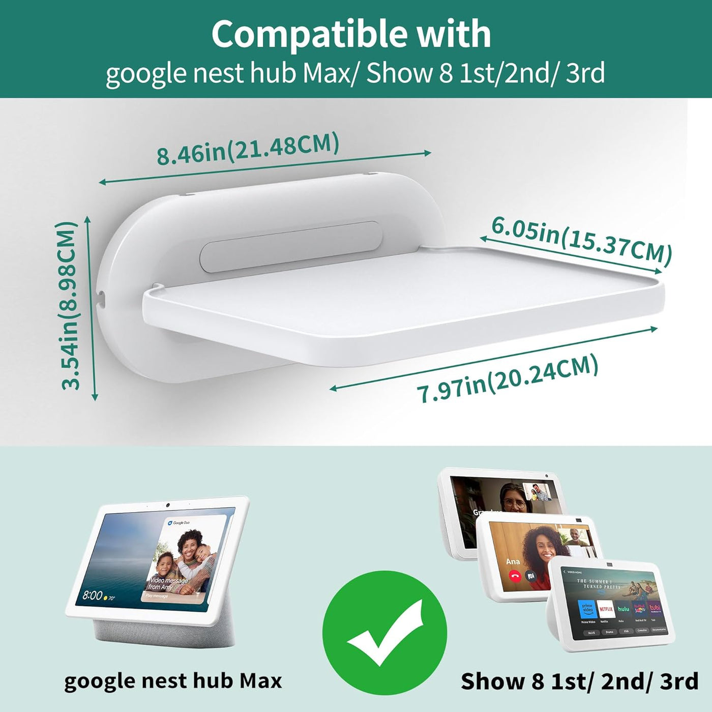 HomeMount Echo Show 8 Wall Mount