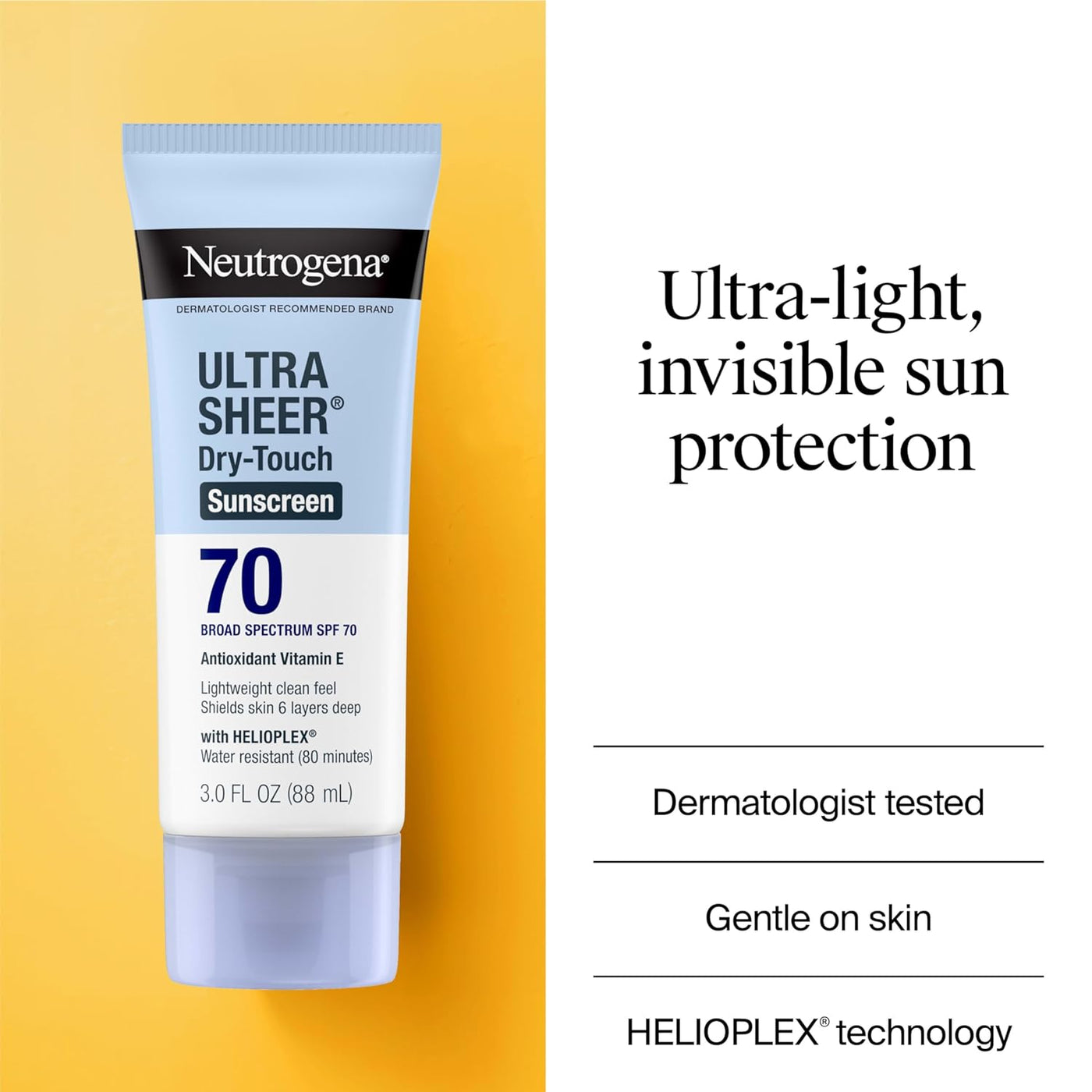 Neutrogena Ultra Sheer Dry-Touch Sunscreen SPF 70