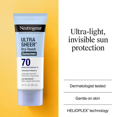 Neutrogena Ultra Sheer Dry-Touch Sunscreen SPF 70