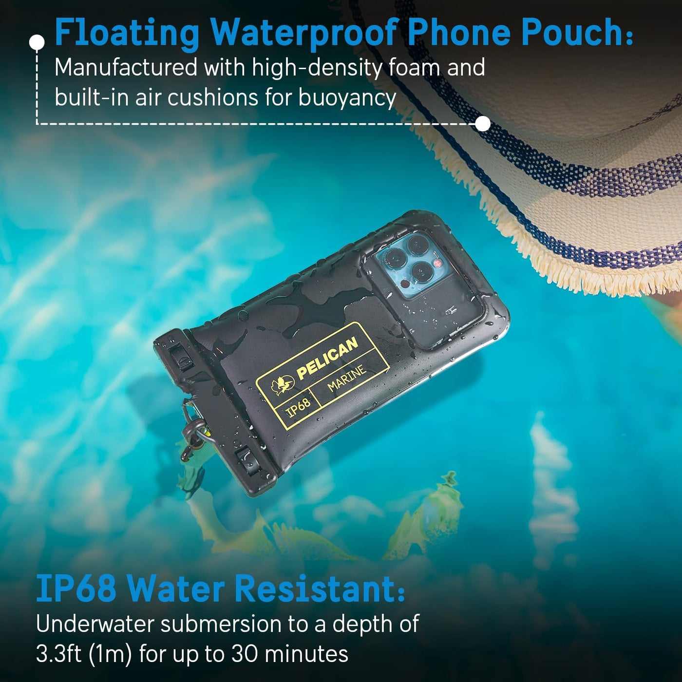 Pelican 2 Pack Marine IP68 Waterproof Phone Pouch