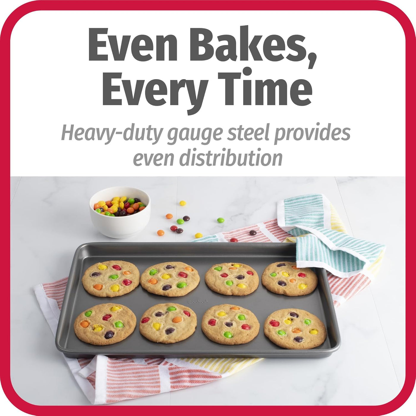 GoodCook Everyday Nonstick Carbon Steel Baking Sheet Set
