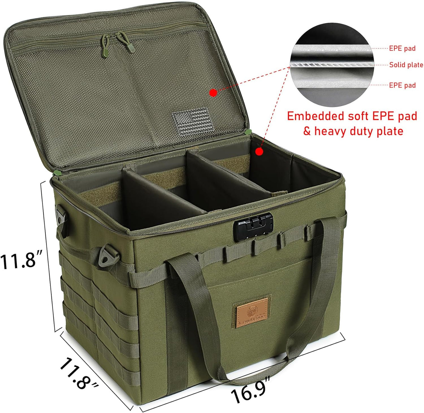 Lemubeane 38L Tactical Camping Storage Bag