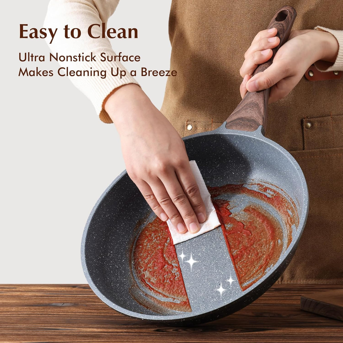 SENSARTE Nonstick Frying Pan Set